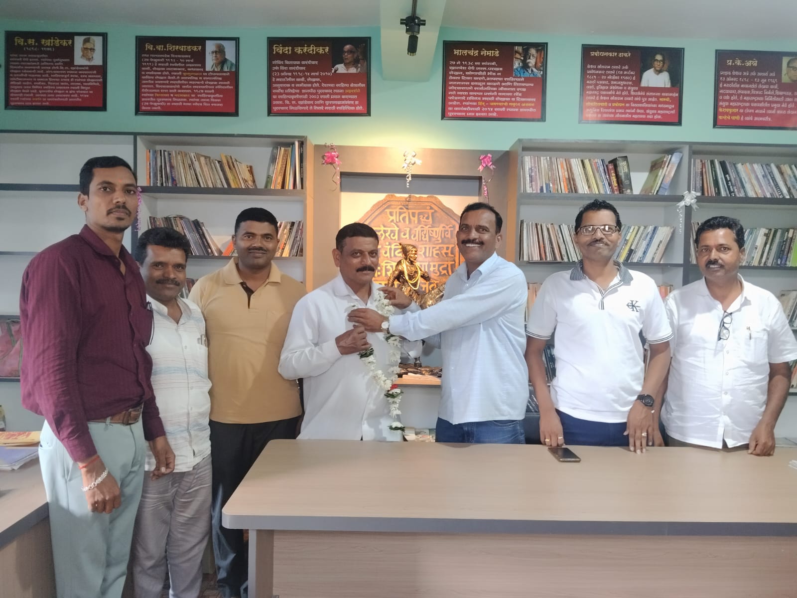 मराठी सांस्कृतिक प्रतिष्ठानकडून मऱ्याप्पा पाटील यांचा सत्कार