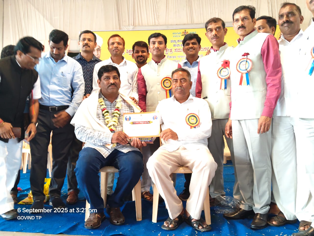 गवाळी शाळेचे मुख्याध्यापक शामराव जाधव आदर्श शिक्षक